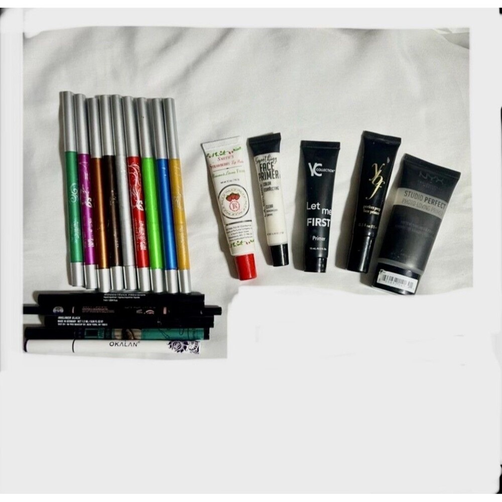 Make Up Eye Liners Primers Gloss Glam lot of  Multi Piece Various Brands